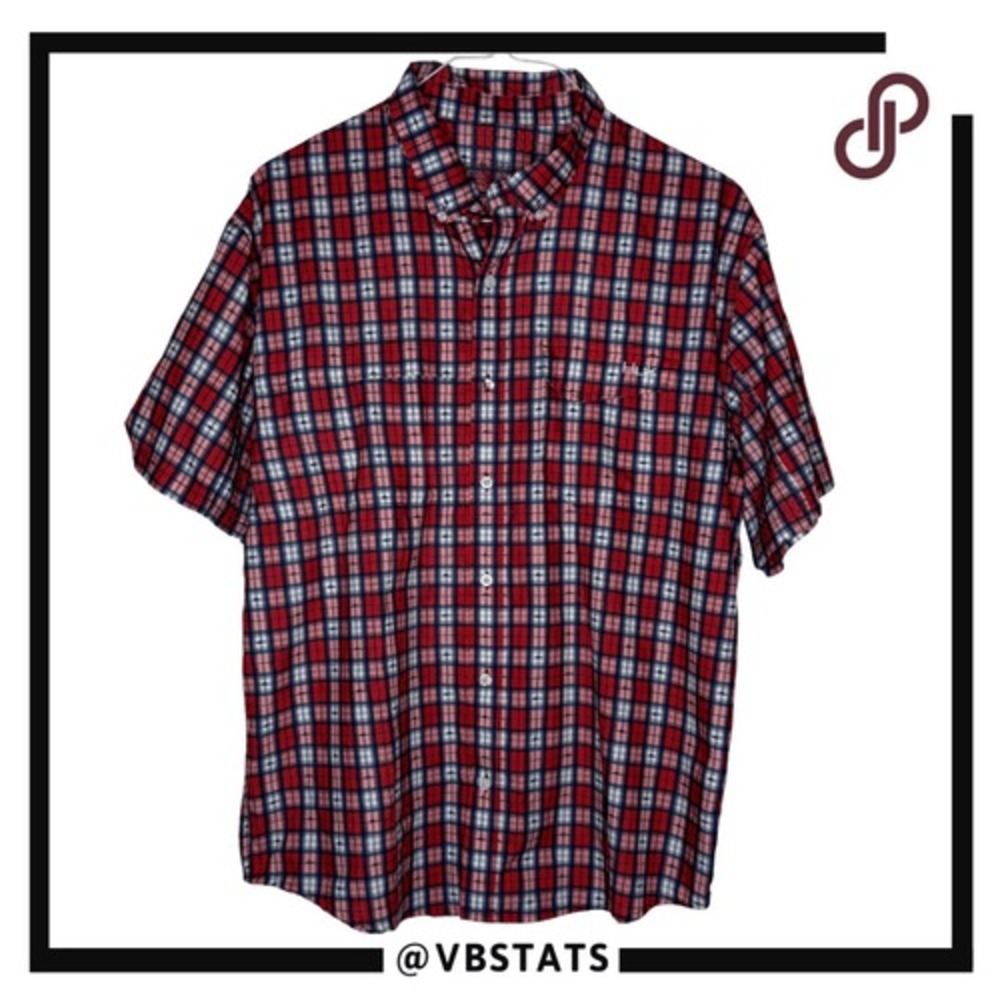 Huk Men's Performance Plaid Tide Point Button Up Fishing Shirt Multicolor Large‎